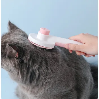  Pet Kedi Fırça Kendini Temizleme Slicker Fırça Kediler Köpekler için Saç Kaldırır Pet Epilasyon Tarak Evcil tımar aracı Kedi Aksesuarları