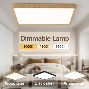  Akıllı Tavan Lambası App uzaktan kumandalı anahtar Kontrol Kare Ultra İnce Tavan yatak odası lambaları 36W kısılabilir LED ışıkları Oturma odası için