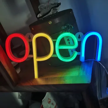  LED açık Neon Tabelalar ışıkları Pub Bar Yatak Odası Duvar Asılı Atmosfer lamba pili USB Kumandalı Ev Noel Partisi Odası Dekor