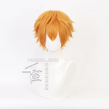  Jibaku Shounen Tuvalet bağlı Hanako-kun Minamoto Kou Sarı Kısa Peruk Cosplay Kostüm İsıya Dayanıklı Sentetik Saç Peruk