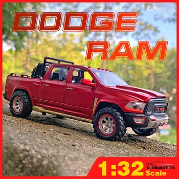  Ücretsiz Hediye🎁 Ölçek 1: 32 Dodge Ram TRX Pikap Metal pres döküm model arabalar oyuncak araba Erkek Çocuk Çocuk Oyuncakları Hobiler Araç Koleksiyonu