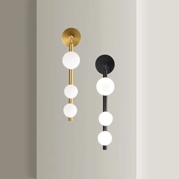  Modern led duvar ışığı Koridor Banyo Başucu Lambası Altın Siyah Metal Aplikleri Ayna Vanity ışık G9 led ışık Duvar Lambaları