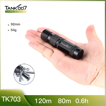  TANK007 M20 Mini cep EDC manyetik el feneri sabit ışık ABD Led AA pil taşınabilir açık su geçirmez yüksek güç