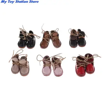  1/6 Bjd Ayakkabı blythe Doll için Çeşitli Renkler pu kanvas ayakkabılar BJD Bebek Aksesuarları Bir Çift Moda Mini Oyuncak Ayakkabı