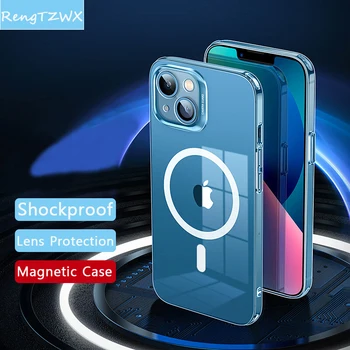  Magsafe Manyetik Kablosuz Şarj Durumda iPhone 13 Pro Max 12 Mini 11 XR X XS MAX 8 Artı 13Pro 11Pro Darbeye Dayanıklı arka Kapak 5G