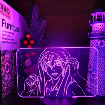 ÖZGÜR! IWATOBİ YÜZMEK KULÜBÜ MAKOTO TACHİBANA 3D LED Gece Lambası ANİME yatak odası için lamba Led Masa Lambası Noel Hediyesi