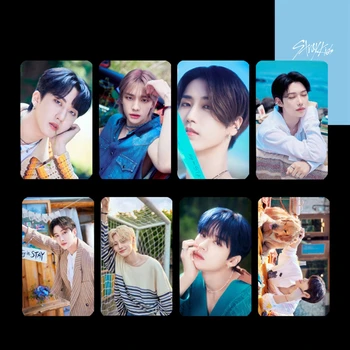  8 Adet / takım Kpop KAÇAK ÇOCUKLAR Yeni Albüm LOMO Kartları Han Hyunjin Photocards Kartpostal Fotoğraf Kartları Hayranları için Toplama Kartı Hediyeler
