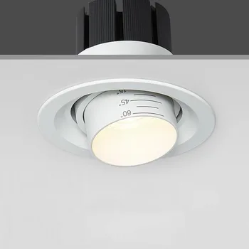  Gömülü Zoom Kısılabilir Gömme downlight Lambalar COB 7W 12W 15W 20W spot ışık Arka Plan duvar LED iç mekan aydınlatması