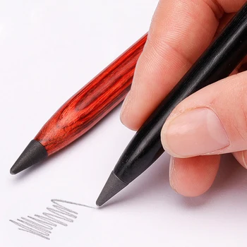  1 Adet Ahşap Ücretsiz Bileme Kalem olamaz Bitirmek Yazma Kalem Öğrenci Alaşım Kalem Kafa Kırmak kolay değil Yaratıcı Hediye Kalem