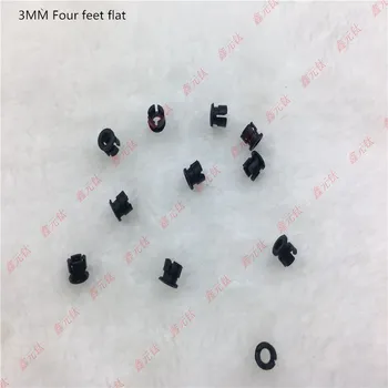  3MM 5MM LED lamba tutucu siyah Uzunluğu toka Dört ayak düz Düğme lamba boncuk Plastik koltuk 1000 adet / grup