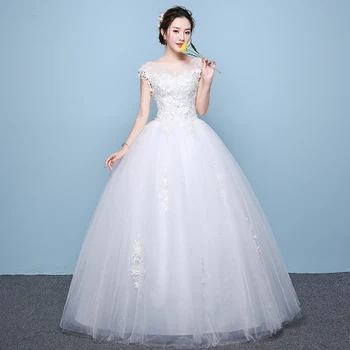  2022 Yeni Basit O Boyun Kolsuz düğün elbisesi Seksi Backless Dantel Aplike Artı Boyutu Custom Made gelin kıyafeti Robe De Mariee L