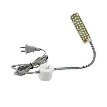  LED dikiş makinesi ışık Manyetik Montaj Tabanı Çalışma Gooseneck Lambası 110-265V AB/ABD Plug Torna Tezgahları, Matkap Presleri, Tezgahlar
