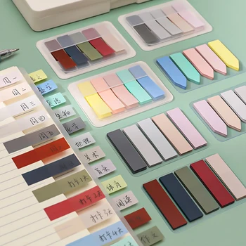  100 Yaprak Morandi Renk Yapışkan Notlar Bloknot Kendinden Yapışkanlı Imi Memo Sticker Okul Ofis Kırtasiye Malzemeleri