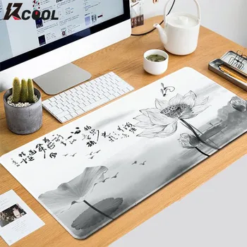  Çin Mürekkep Boyama Tarzı Mouse Pad Büyük kaymaz Oyun Klavye Pedi Ofis Ev Bilgisayar Dizüstü Kalınlaşmış Masa Mat