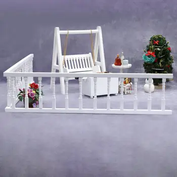  1:12 Ölçekli Minyatür Dollhouse Korkuluk Oturma Odası Ev Sahne Malzemeleri