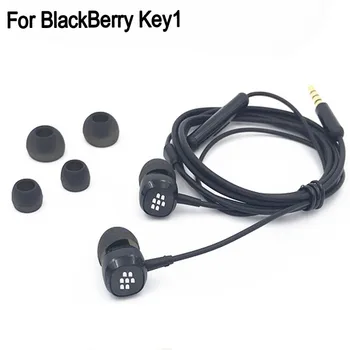  BlackBerry Keyone için DTEK70 DTEK60 DTEK50 Hi-Fi 3.5 mm Kulaklık Kulaklık Kulak Kulaklık Uzaktan Mic BlackBerry Key1 mizaç pro