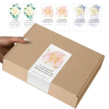  50 adet / paket Dikdörtgen Paket Etiket, Çiçekler Dekoratif Pişirme Sızdırmazlık Etiketleri İş Mektubu Zarf Mühür Hediye Paketleme