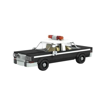  MOC 1982 NewYork Die Sert Impalas Policeal Arabalar Yapı Taşları Kiti Devriye Arabaları Monte Araç Oyuncaklar Çocuklar İçin doğum günü hediyesi