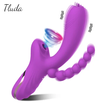 3 in 1 Klitoral Emme Vibratör Kadın Kadınlar İçin Klitoris Klitoris Enayi Vakum Stimülatörü Yapay Penis Seks Oyuncakları Ürünleri Yetişkinler için 18