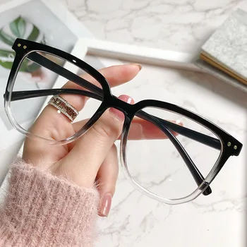  Unisex şeffaf çerçeve düz ayna mavi ışık engelleme gözlük bilgisayar gözlük gözlük gözlük aksesuarları