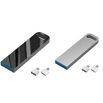  USB3. 0 Flash Sürücü 2 TB Memory Stick Mini U Disk Memory Stick Taşınabilir U Disk İle Cep Telefonu Adaptörü