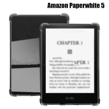  Amazon Kindle Paperwhite 5 11th Nesil 6.8 Yumuşak Silikon Kılıf Standı Geri Koruyun Tablet Kapak Paperwhite5 6.8