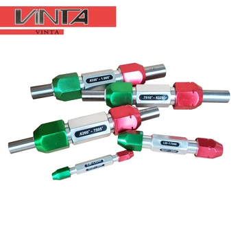  CNC Kırmızı ve Yeşil Kelepçe Tutucu İğne Göstergesi Çift Kafa Pin Kolu Gitmek ve Gitmek Fiş Göstergesi