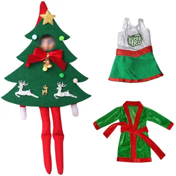  Kawaii Noel Oyuncak Elf Peluş Gecelik Yeşil Noel Ağacı Aksesuarları Oyuncaklar çocuk Hediye (Bebek) m48