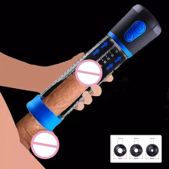  Elektrikli Penis Pompası Vakum Pompası Penil Genişletici Vakum Pompası Penis Büyütücü Erkek Masturbator USB Şarj Edilebilir Seks Oyuncakları Erkekler için