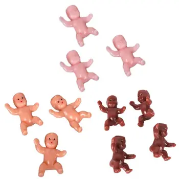  10 Adet Sevimli Bebek Duş Mini Bebek Plastik Çocuk Dolunay Hediyeler Erkek Kız Parti Malzemeleri Çocuklar Küçük Oyuncak Aksesuarları