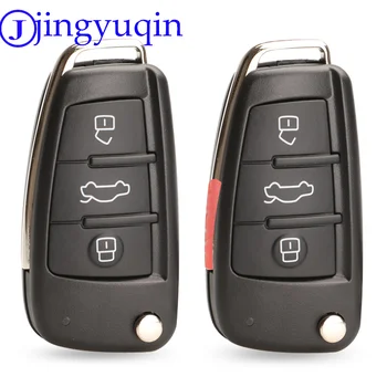  jingyuqin Uzaktan Durumda Kabuk İçin Audi A2 A3 A4 A6 A6L A8 CTS59 Yeni Sıcak 3 Düğmeler Katlanır Anahtar