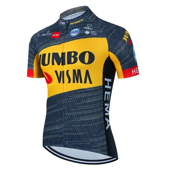  Yeni 2022 JUMBO Yaz erkek Bisiklet Jersey Gömlek Yarış Spor Bisiklet Gömlek Ropa Ciclismo Pro Team MTB Bisiklet Jersey Bisiklet Giyim
