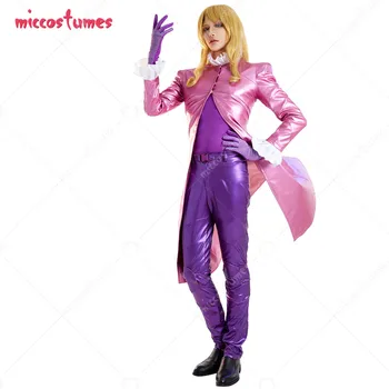  Unisex Komik Sevgililer Cosplay Kostüm Ceket ve Pantolon Seti Eldiven ve Kemer Cadılar Bayramı Cosplay Kostüm