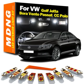  VW Golf 4 için 5 6 7 Jetta Bora Vento Passat B5 B6 B7 B8 CC Polo 6R 6C 6N 6N1 6N2 9N 9N3 araba LED iç ışık kiti Canbus Ampuller