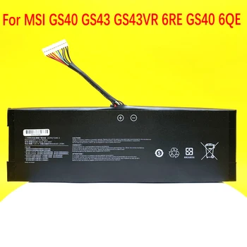  BTY-M47 8060 mAh Laptop Batarya İçin Msı GS40 GS43 GS43VR 6RE GS40 6QE 2ICP5 / 73 / 95-2 MS - 14A3 MS-14A1