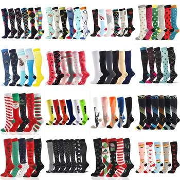  Varis çorabı 20-30 mmgh için En İyi Varisli Damarlar Atletik Tıbbi Hemşire Koşu Uçuş Seyahat Çorap Erkekler Kadınlar