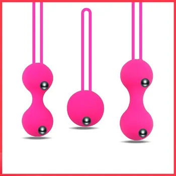  Akıllı Kegel Topları Vajina Topu Güvenli Silikon Geyşa Topu Ben Wa Topu Vibratör Vajinal Sıkın Egzersiz Makinesi Seks Oyuncakları Kadınlar için