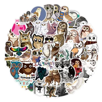  10/30/50 adet Hayvan Baykuş Çıkartmalar Çocuklar için Oyuncak Çıkartmaları DIY Dizüstü Telefon Scrapbooking Buzdolabı Su Geçirmez Karikatür Sticker Oyuncak Hediye