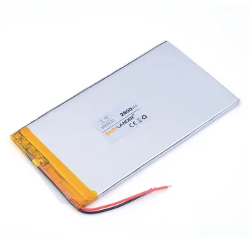  3.7 V lityum polimer pil 4060120 tablet bataryası 2900 mah mobil güç mp3 MP4 MP5 Hoparlör e-kitap tablet pc oyuncaklar