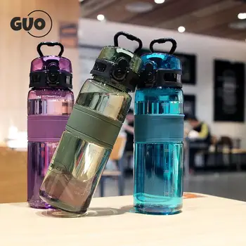  Renkli Açık Taşınabilir Spor Su Şişesi Su Bardağı Kolu Taşınabilir Açık Seyahat Spor Plastik Bardak