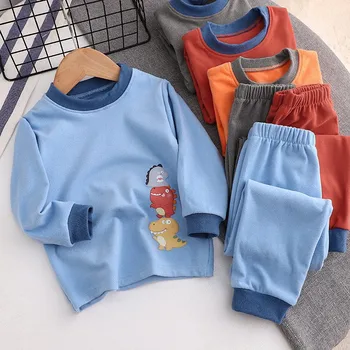  Erkek bebek Giysileri Set Sonbahar Giysileri Çocuklar Kızlar İçin giyim setleri Toddler Pamuk Kıyafetler Çocuk Pijama Takım Elbise Bebek Erkek Eşofman