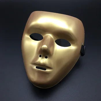  Altın / Gümüş Yüz Maskesi Erkekler Hayalet Dans Performansları Sahne Antika Masquerade Karnaval Gladyatör Cosplay yüz kapatma