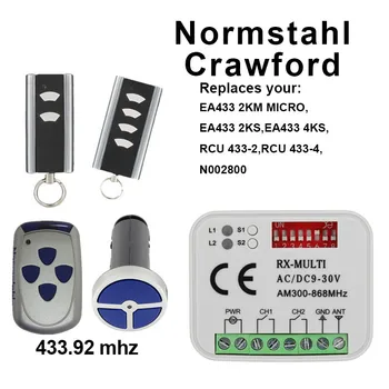  Crawford uzaktan EA433 2KS, EA433 4KS yedek garaj kapı uzaktan kumandası alıcı açacağı Crawford uzaktan kumanda elektrikli kapı