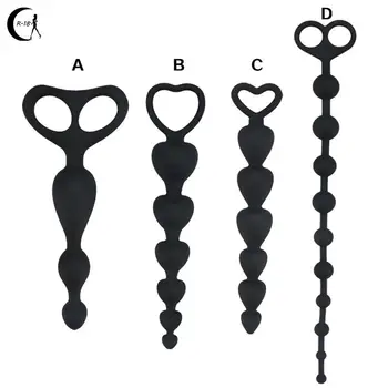  Süper Uzun Çekme Boncuk Anal Plug Kalp şeklinde çekme halkası Silikon prostat masaj aleti Butt Plug Yetişkin Seks Oyuncakları Kadın Erkek Eşcinsel