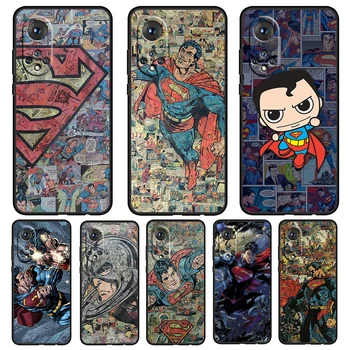  DC Superman Komik Logo Kılıfı Onur 70 60 SE 50X8X7X30X20 20 10 10X 10i 9C 9A 9X 8A Pro Lite Yumuşak Siyah Telefon Kapak Kabuk Çekirdek