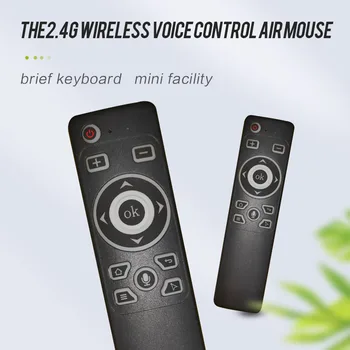  2.4 G Kablosuz Fly Air Fare Gyro Akıllı Ses Kontrolü IR Öğrenme Uzaktan Kumanda TD90s X96 Mini H96 MAX TV Kutusu