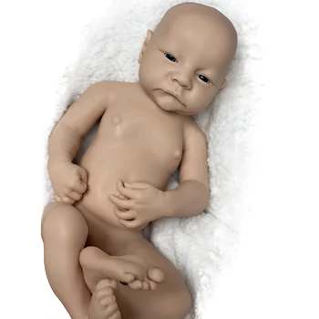  18 İnç boneca reborn corporation de silikon Kız Tam Vücut Yumuşak Silikon Yenidoğan Bebek Bebek Sanatçılar Tarafından Boyalı Gerçekçi Yeniden Doğmuş Bebek