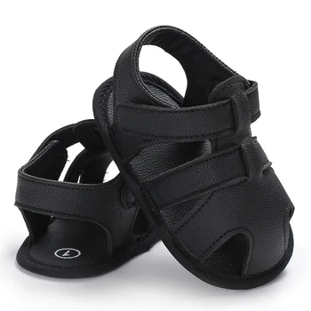 2022 VALEN SİNA Bebek Ayakkabıları Bebek düz ayakkabı Sıcak Satış Burnu açık Kaymaz Kauçuk Yumuşak Taban Yenidoğan Deri Sandalet İlk Yürüteç