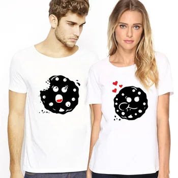  En Komik Kadın T-shirt Marka Tee Artı Boyutu Varış Çift T Shirt Severler Yaz kısa kollu tişört Kadın Erkek