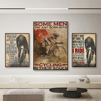  bisikletçi ben binmek benim bisiklet kazanmak için değil yarışları ben binmek benim bisiklet gitmek için değil nerede ben binmek bisiklet severler hediye hayat dekor poster